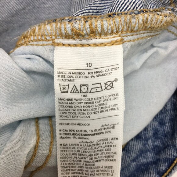 Old Navy Jeans OG Loose High Rise Distressed Stretch Size 10 length 31" - Picture 4 of 8